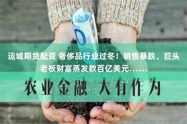 运城期货配资 奢侈品行业过冬！销售暴跌、巨头老板财富蒸发数百亿美元……