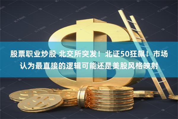 股票职业炒股 北交所突发！北证50狂飙！市场认为最直接的逻辑可能还是美股风格映射