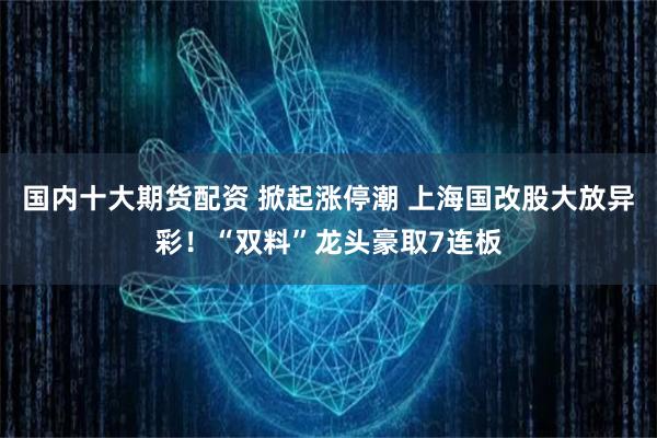 国内十大期货配资 掀起涨停潮 上海国改股大放异彩！“双料”龙头豪取7连板