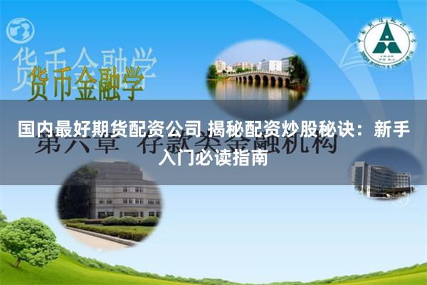 国内最好期货配资公司 揭秘配资炒股秘诀：新手入门必读指南